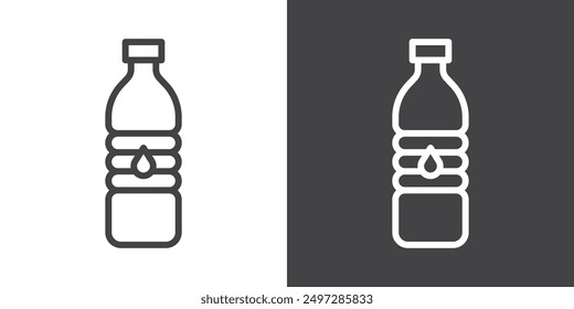 Flasche Wasser Symbol Vektor Logo Set Sammlung für Web App ui