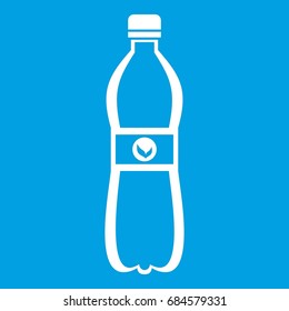 Bottle of water icon white