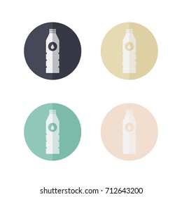 A bottle of water icon.flat style vector illustrations 