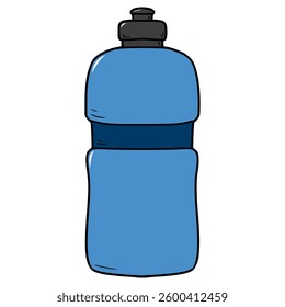 bottle water illustration hand drawn isolated vector