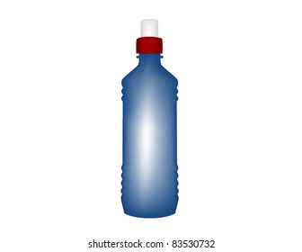 Bottle of Water Isolated on a White Background - Vector Illustration