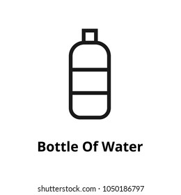 Bottle of water Line icon