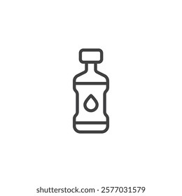 Bottle of water line icon. linear style sign for mobile concept and web design. Water bottle outline vector icon. Symbol, logo illustration. Vector graphics