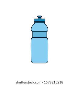 bottle water plastic isolated icon vector illustration design