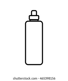 bottle water sport fitness gym icon. Isolated and flat illustration. Vector graphic