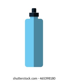 bottle water sport fitness gym icon. Isolated and flat illustration. Vector graphic