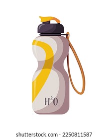 Flasche Wasser für den Sport. Einzige Vektorgrafik.
