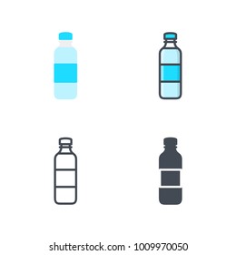 Bottle of water vector icon