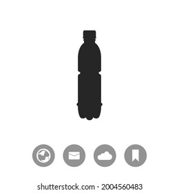 Una botella de agua - icono vector.