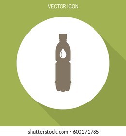 A bottle of water - vector icon.