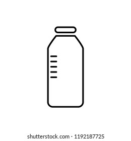 bottle of water. vector icon flat modern design on white eps 10