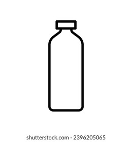 Ilustración del icono del vector de agua de botella