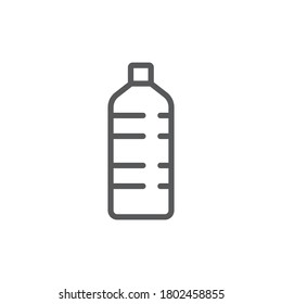 Bottle of water vector icon symbol isolated on white background