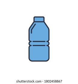 Bottle of water vector icon symbol isolated on white background