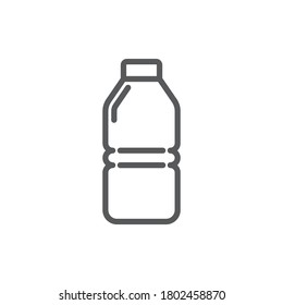 Bottle of water vector icon symbol isolated on white background