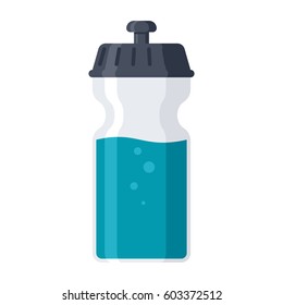 Bottle of water, vector illustration in flat style