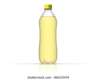 A bottle of water for your design and logo. It is easy to change the color of the lid and labels. Bottle is transparent.