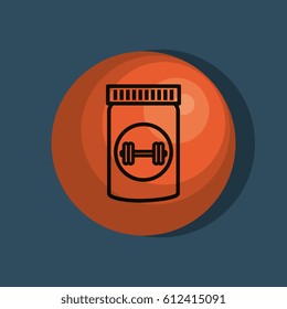 bottle with weight protein