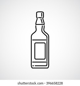 bottle of whiskey icon