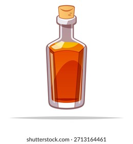 Botella de Vector de whisky aislado ilustración