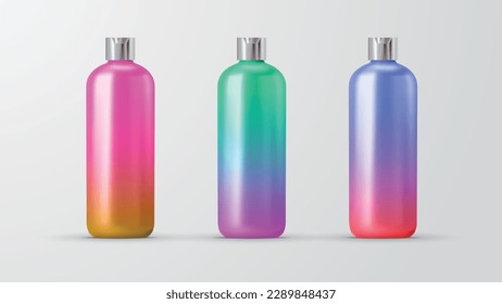 bottle with white background illustration gradient style 