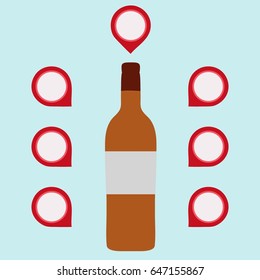 A bottle of wine 