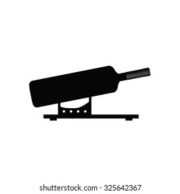 bottle of wine beverage vector silhouette