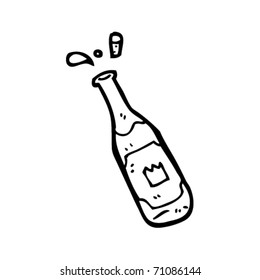 dibujos animados sobre botellas de vino