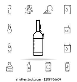 a bottle of wine dusk icon. Drinks & Beverages icons universal set for web and mobile