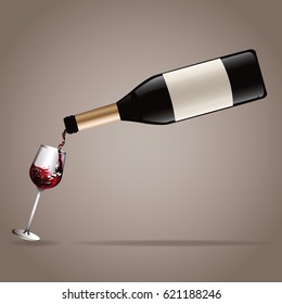 bottle wine glass cup drink image