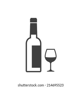 bottle and wine glass icon