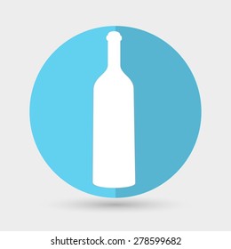 A bottle of wine and a glass icon