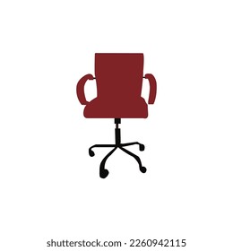 Bottle of wine, glasses, fruits and cheese on the table. Festive dinner table vector illustration. Chair vector comfortable furniture armchair and seat pouf design in furnished apartment interio
