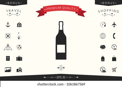 Bottle of wine icon