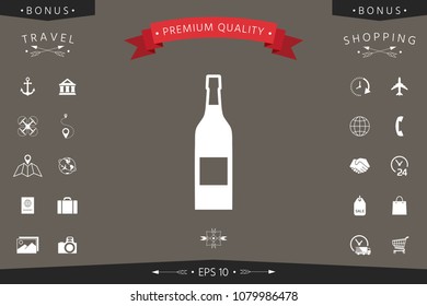 Bottle of wine icon