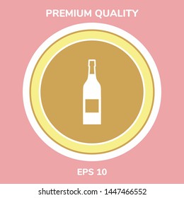 Bottle of wine icon. Graphic elements for your design