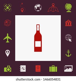 Bottle of wine icon. Graphic elements for your design