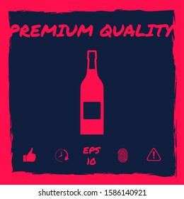 Bottle of wine icon. Graphic elements for your design