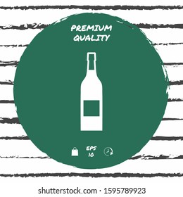 Bottle of wine icon. Graphic elements for your design