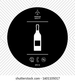 Bottle of wine icon. Graphic elements for your design