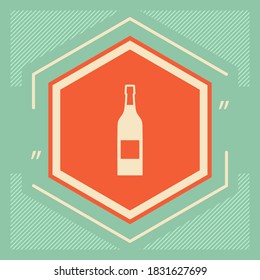 Bottle of wine icon. Graphic elements for your design