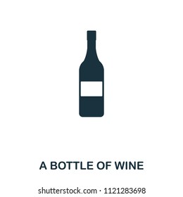 Bottle Of Wine icon. Line style icon design. UI. Illustration of bottle of wine icon. Pictogram isolated on white. Ready to use in web design, apps, software, print.