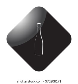Bottle of wine icon on  background