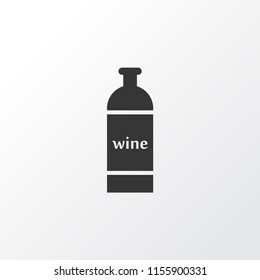 Bottle of wine icon symbol. Premium quality isolated cabernet element in trendy style.