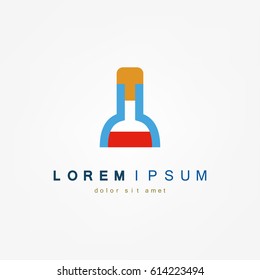 Bottle of wine icon. Vector illustration