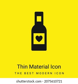 Bottle Of Wine minimal bright yellow material icon