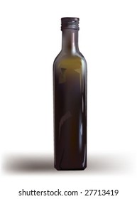bottle of wine or oil