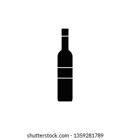 bottle of wine. vector illustration