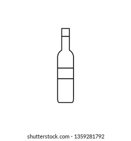 bottle of wine. vector illustration