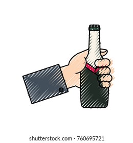 bottle  wine  vector illustration